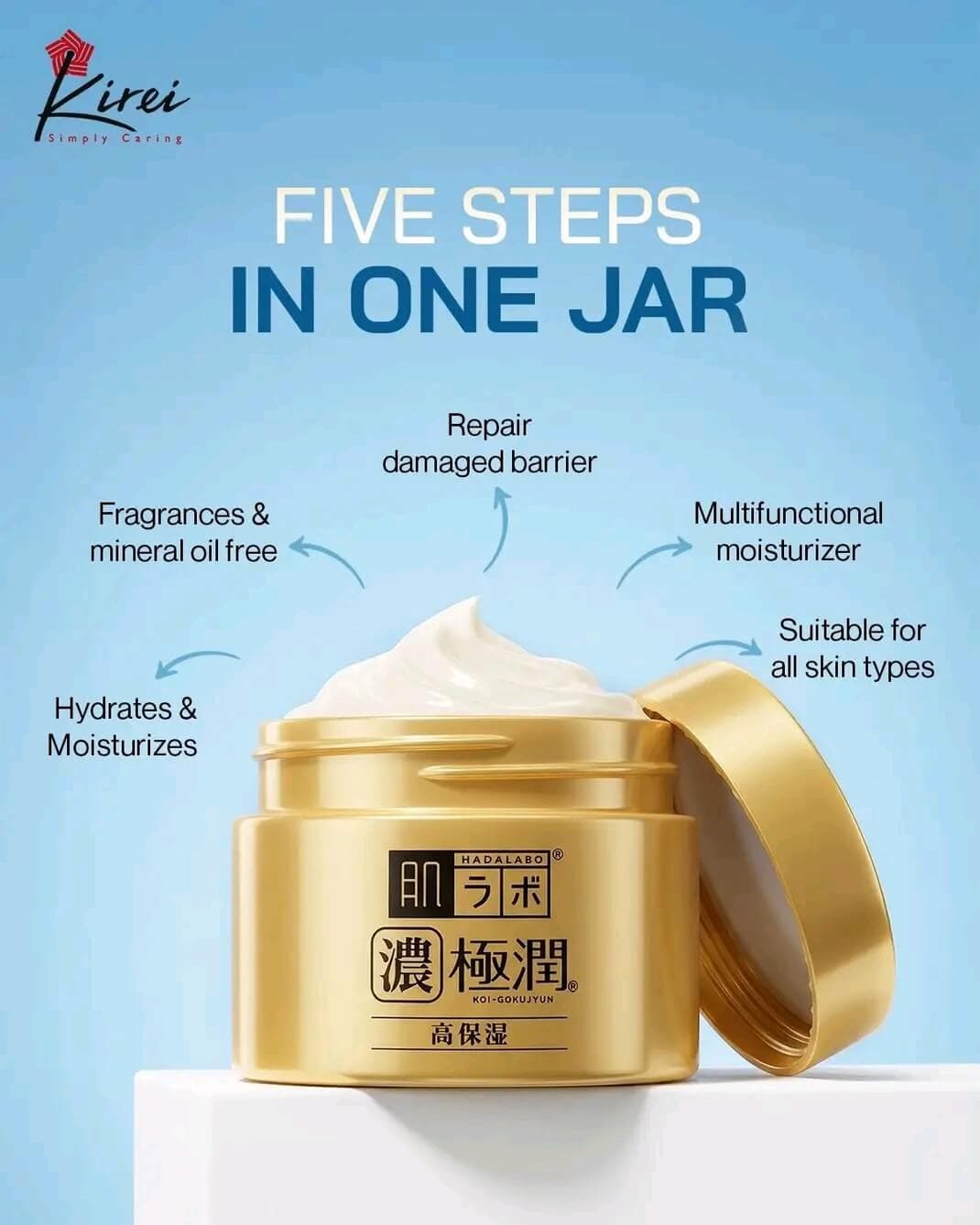 Rohto HadaLabo Gokujyun Perfect Gel (Moisturiser) , 100g