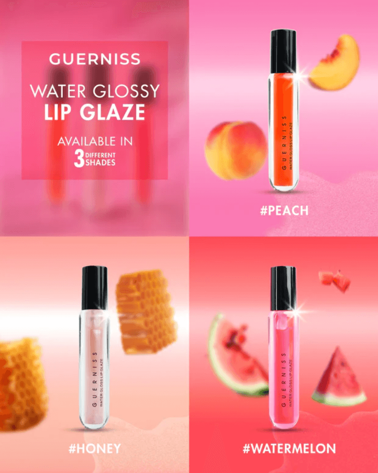 Guerniss Water Gloss Lip Glaze-02 peach