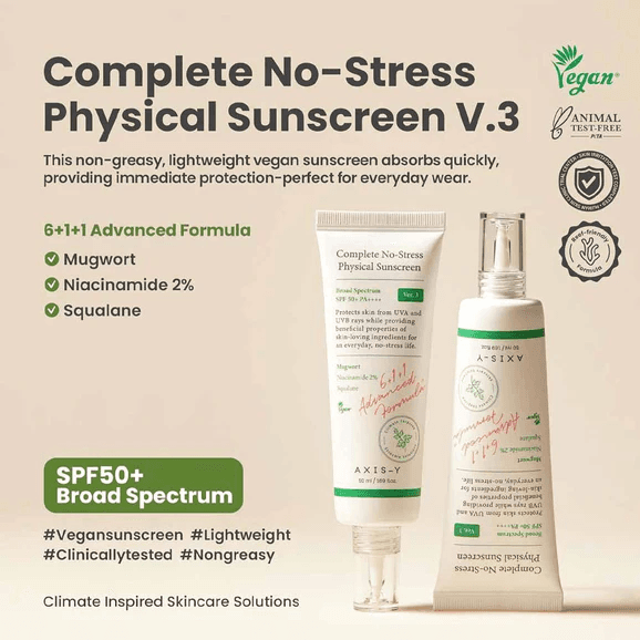 Axis-Y Complete No-Stress Physical Sunscreen 10ml