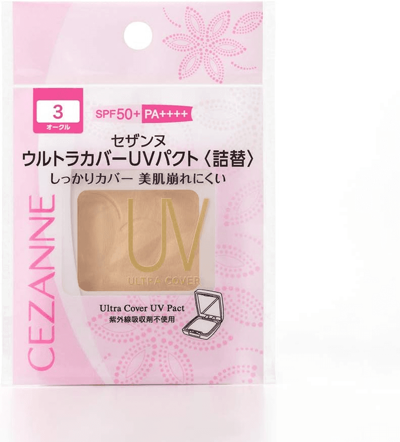 Cezanne Ultra Cover UV Pact Refill Ochre Foundation 03