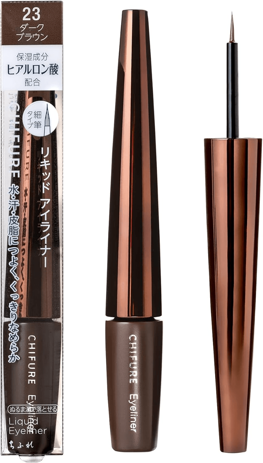 Chifure Liquid Eyeliner Tube Type Dark Brown