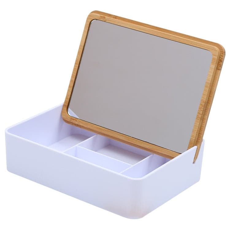 Daiso Bamboo Box Mirror