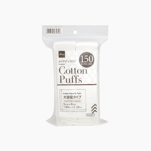 Daiso Cotton Puff - 150 Pcs