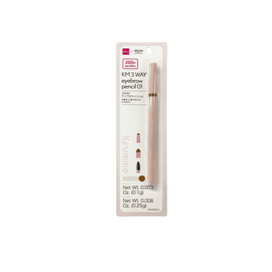 Daiso KM 3 Way Eyebrow  pencil 01