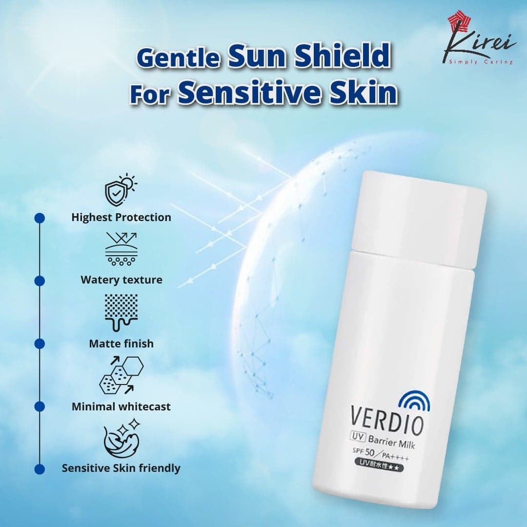 OMI Brotherhood Verdio UV Barrier Milk SPF 50 PA++++ 80g