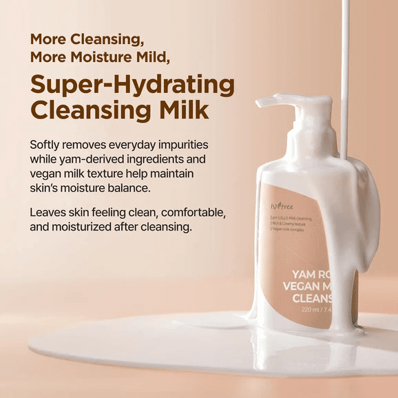 Isntree Yam Root Vegan Milk Cleanser 220ml