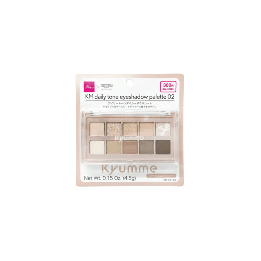 Daiso Km daily tone eyeshadow palette 04a