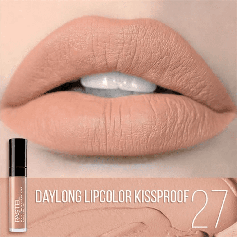Pastel Daylong Lipcolor Kissproof Matte Liquid Lipstick New Peach 27