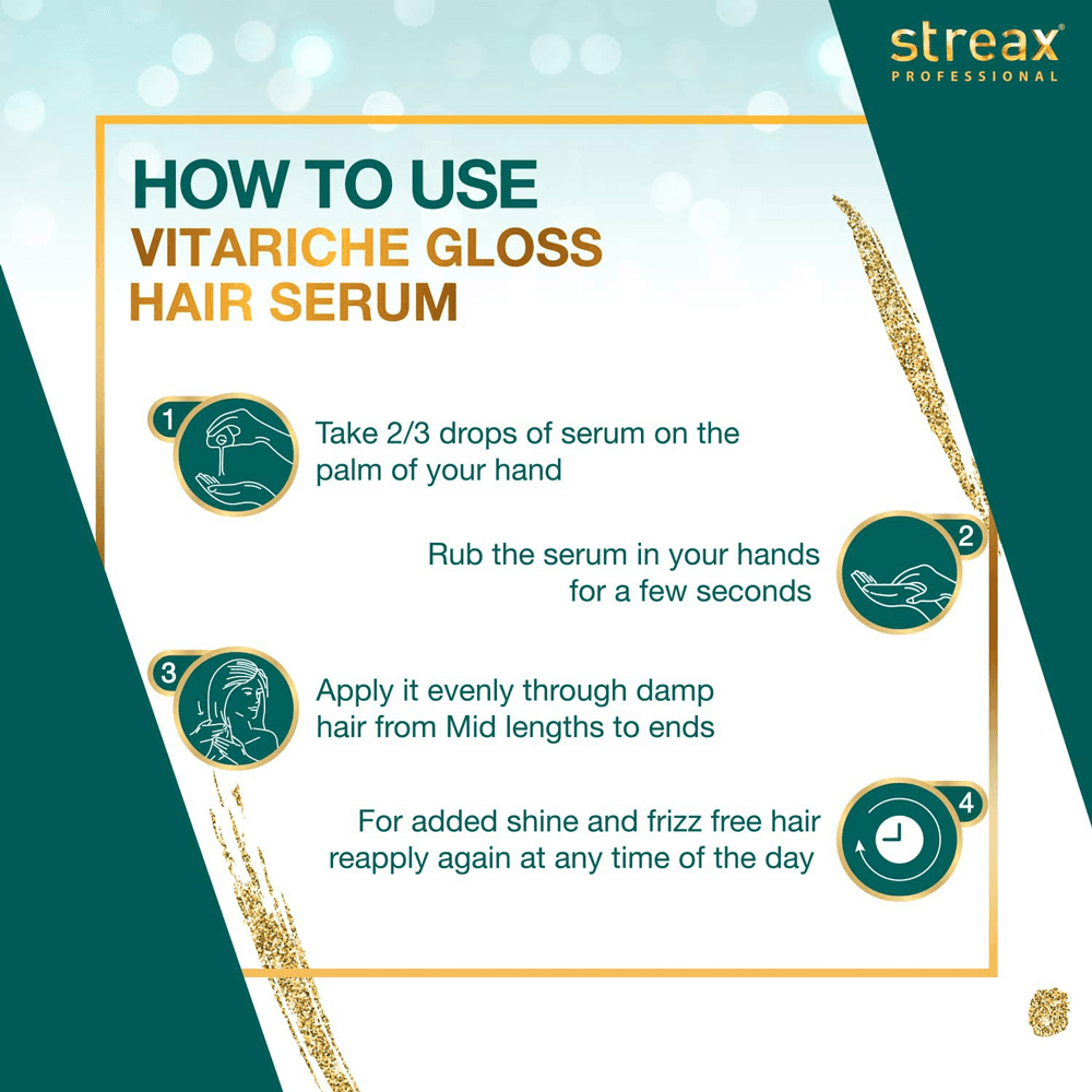 Streax Pro Vita Gloss Hair Serum 100ml
