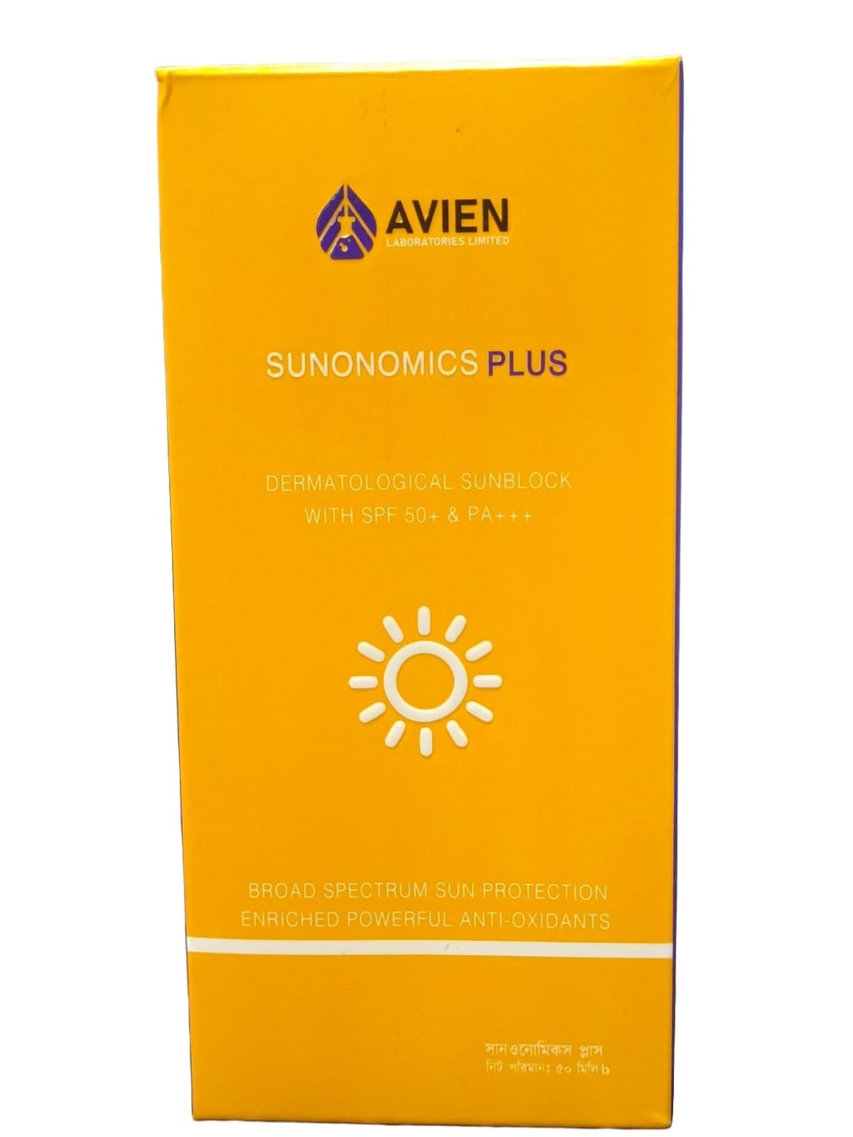 Sunonomics SunScreen Silicone Gel SPF50 PA+++ 50ml