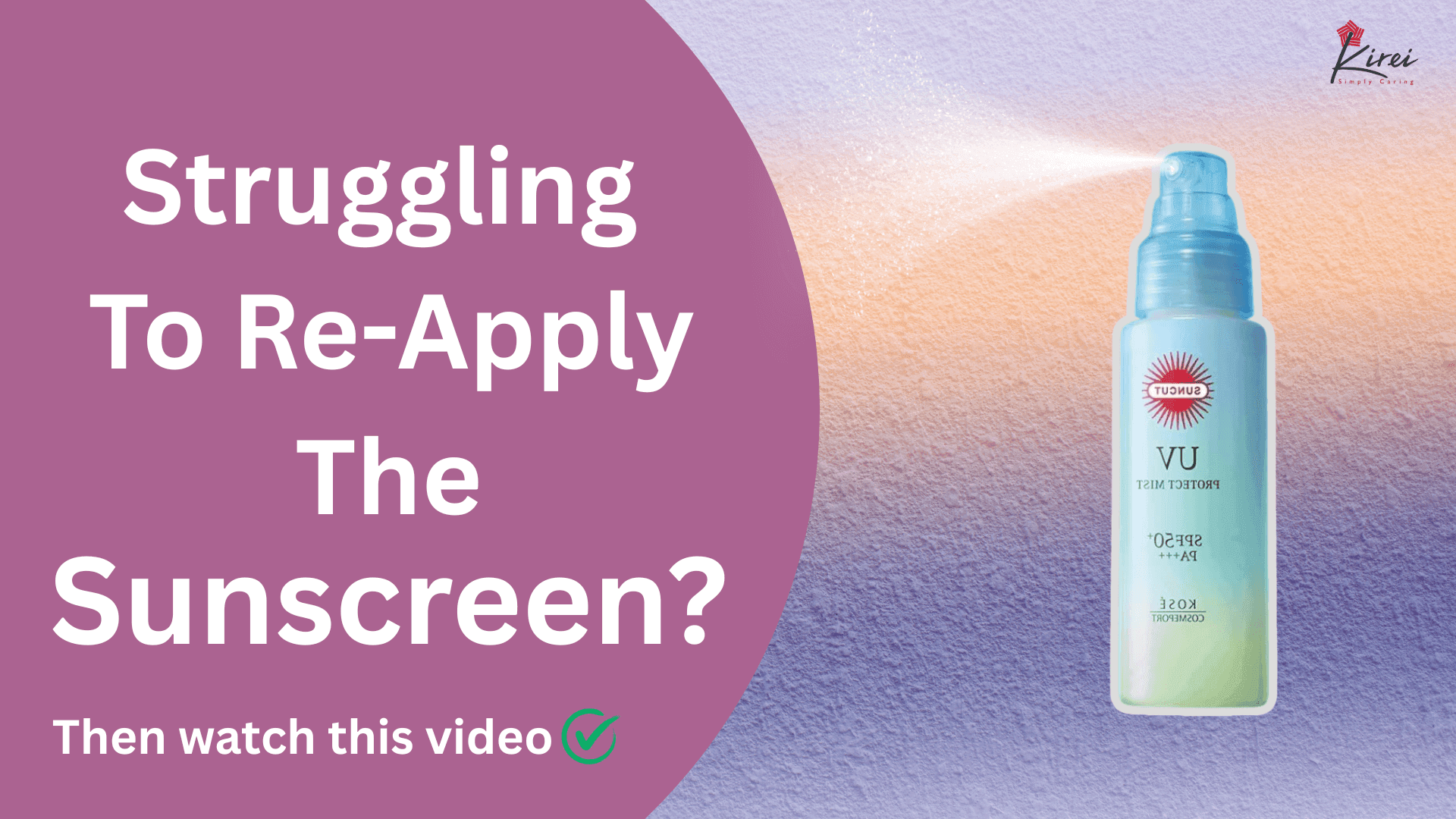 Struggling To Re-Apply Sunscreen?