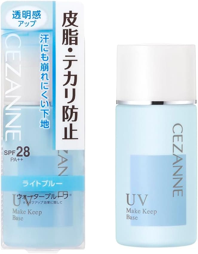 Cezanne SPF28 PA++ Sebum Primer Anti-Shine Base Light Blue (30 ml) Waterproof