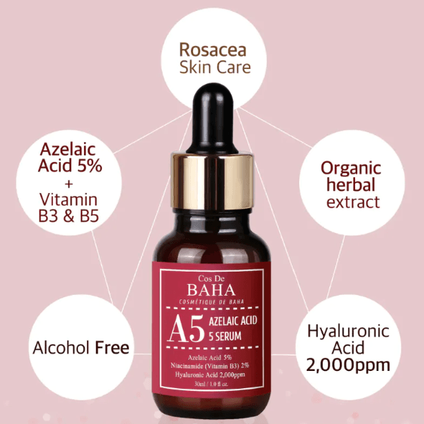 Cos De BAHA Azelaic Acid 5% Serum A5 30ml