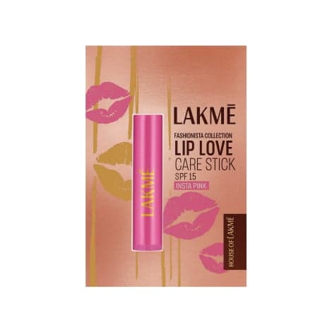 Lakme Lip Love Care Stick SPF15 Insta Pink 4.5gm